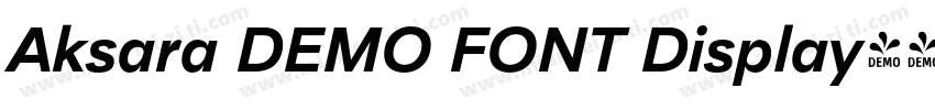 Aksara DEMO FONT Display字体转换